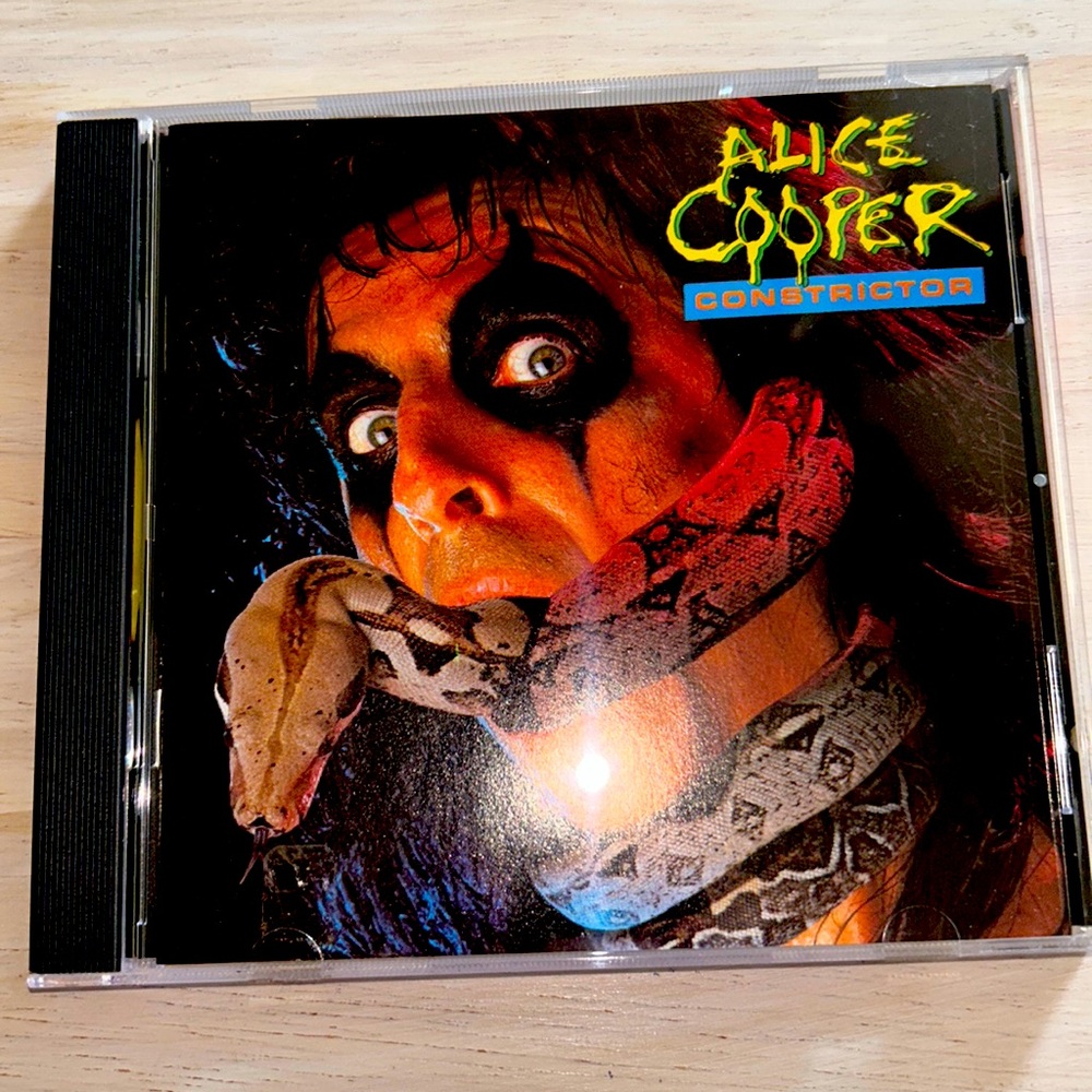Alice Cooper Constrictor 1986 with insert vinyl CD